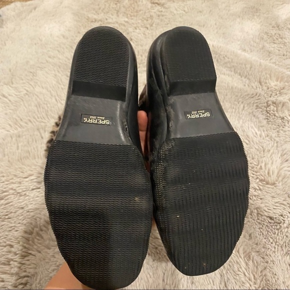 Sperry Brown Faux-Fur Lined Saltwater Duck Boots 6 - Picture 9 of 10